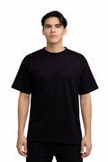 PLAYERA SEMI OVERSIZE 305G - TACTO FRÍO Y TECNOLGÍAS - NEGRA