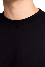 PLAYERA SEMI OVERSIZE 305G - TACTO FRÍO Y TECNOLGÍAS - NEGRA