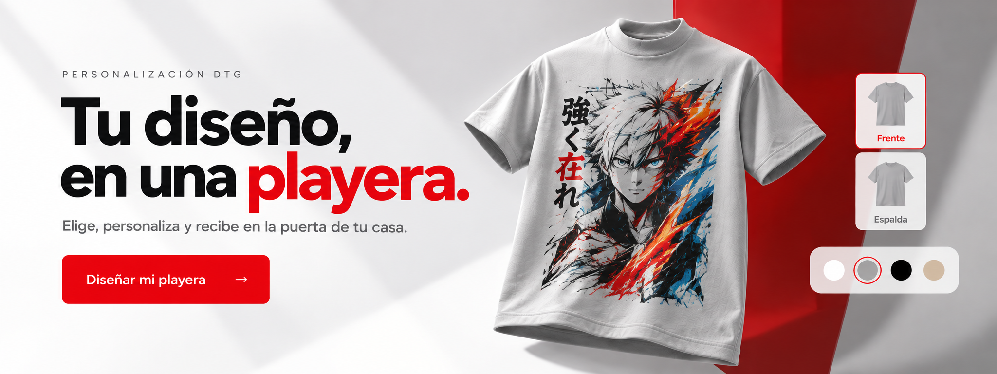 Personalización DTG. Tu diseño, en una playera. Diseñar mi playera.